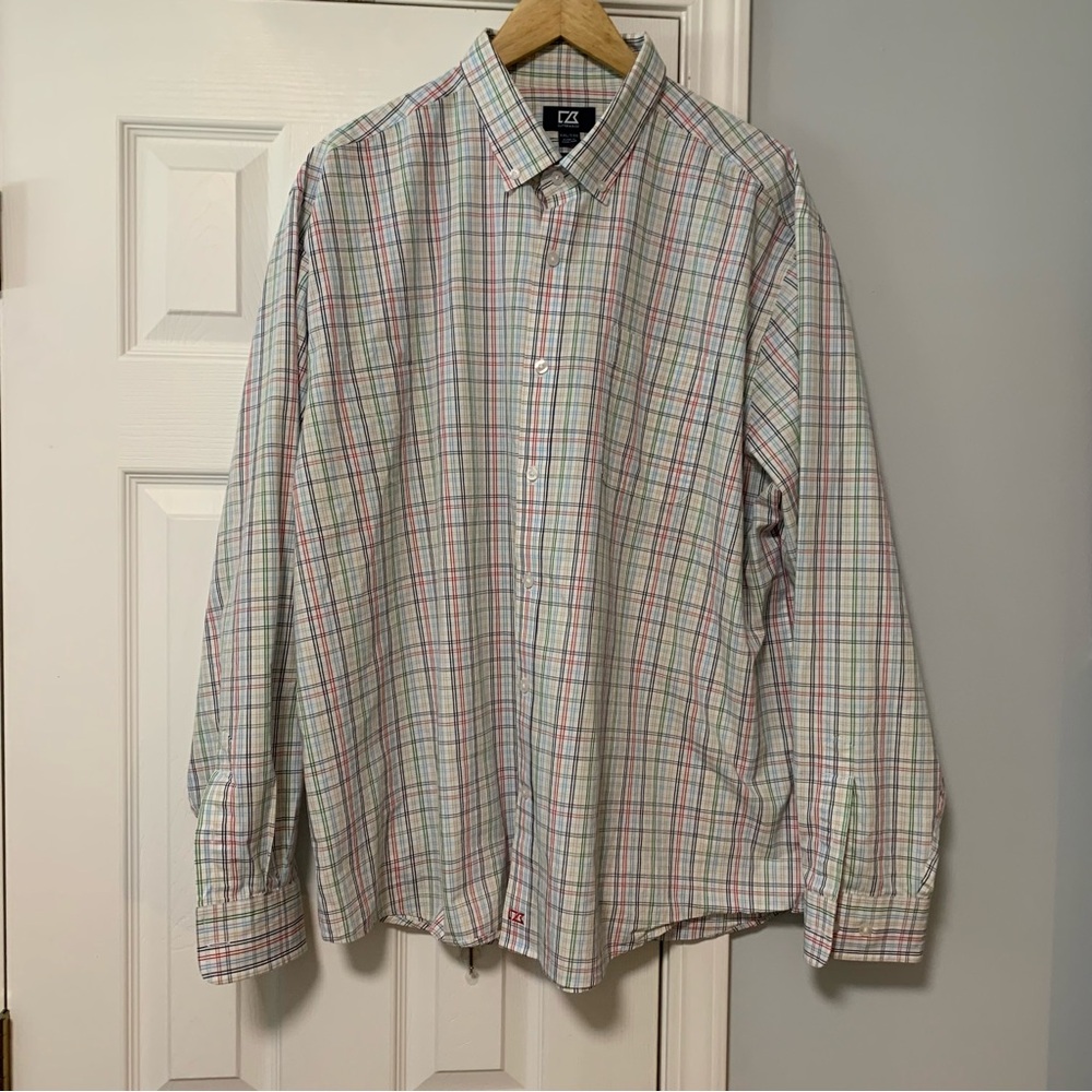 Cutter & Buck Multicolor Plaid Button Down Shirt XXL